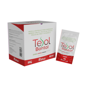 Té, polvo de papaya, piña y vitamina c.